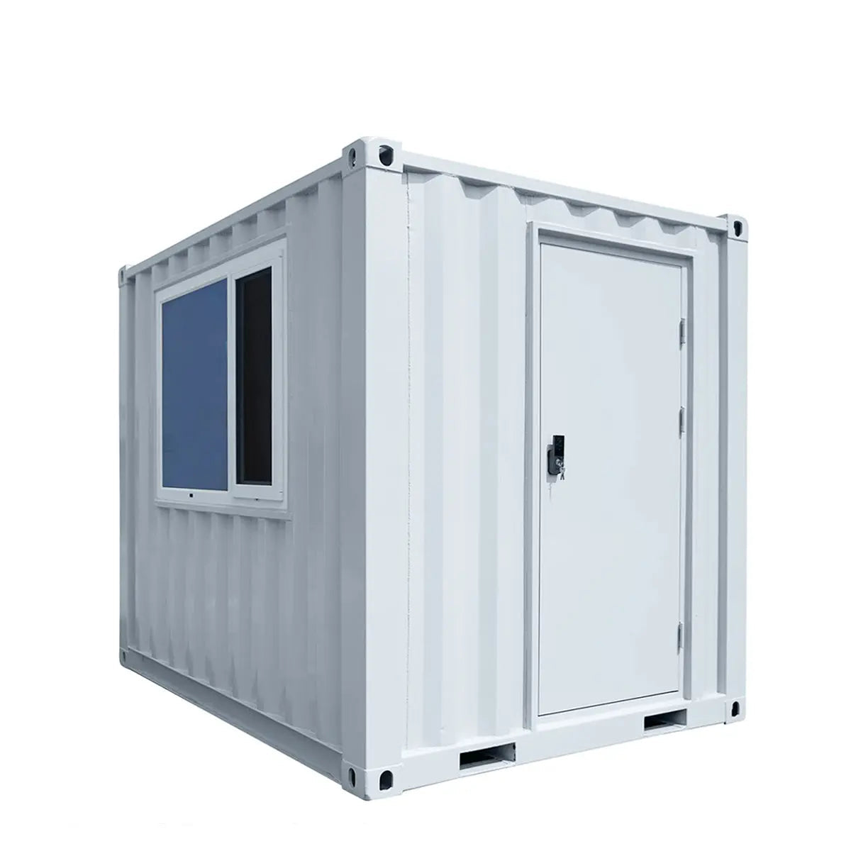 10’ Custom Built Steel Container Office, 57 Sq-Ft Working Area, 3 Ergonomic Office Chairs, TMG-SCO10