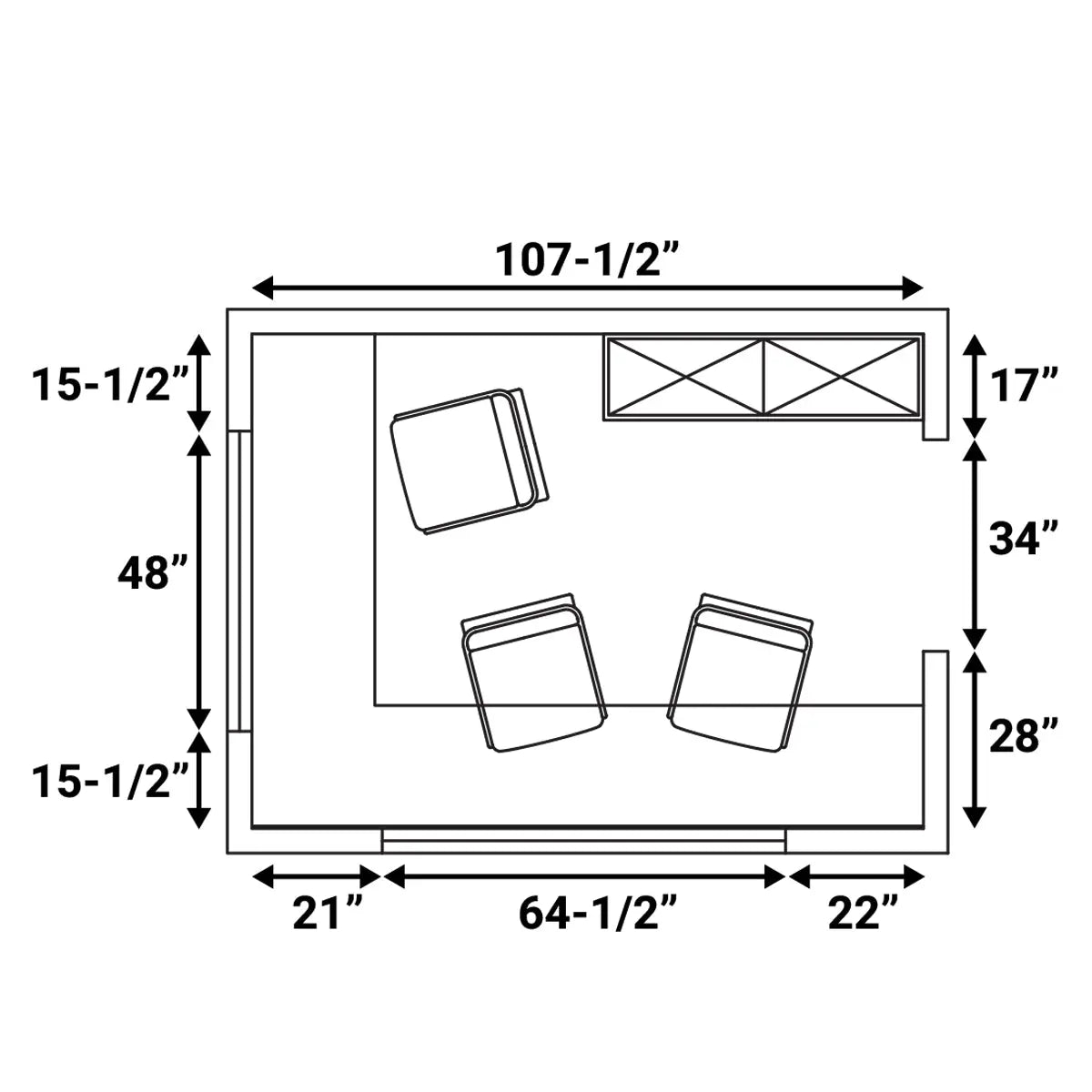 10’ Custom Built Steel Container Office, 57 Sq-Ft Working Area, 3 Ergonomic Office Chairs, TMG-SCO10