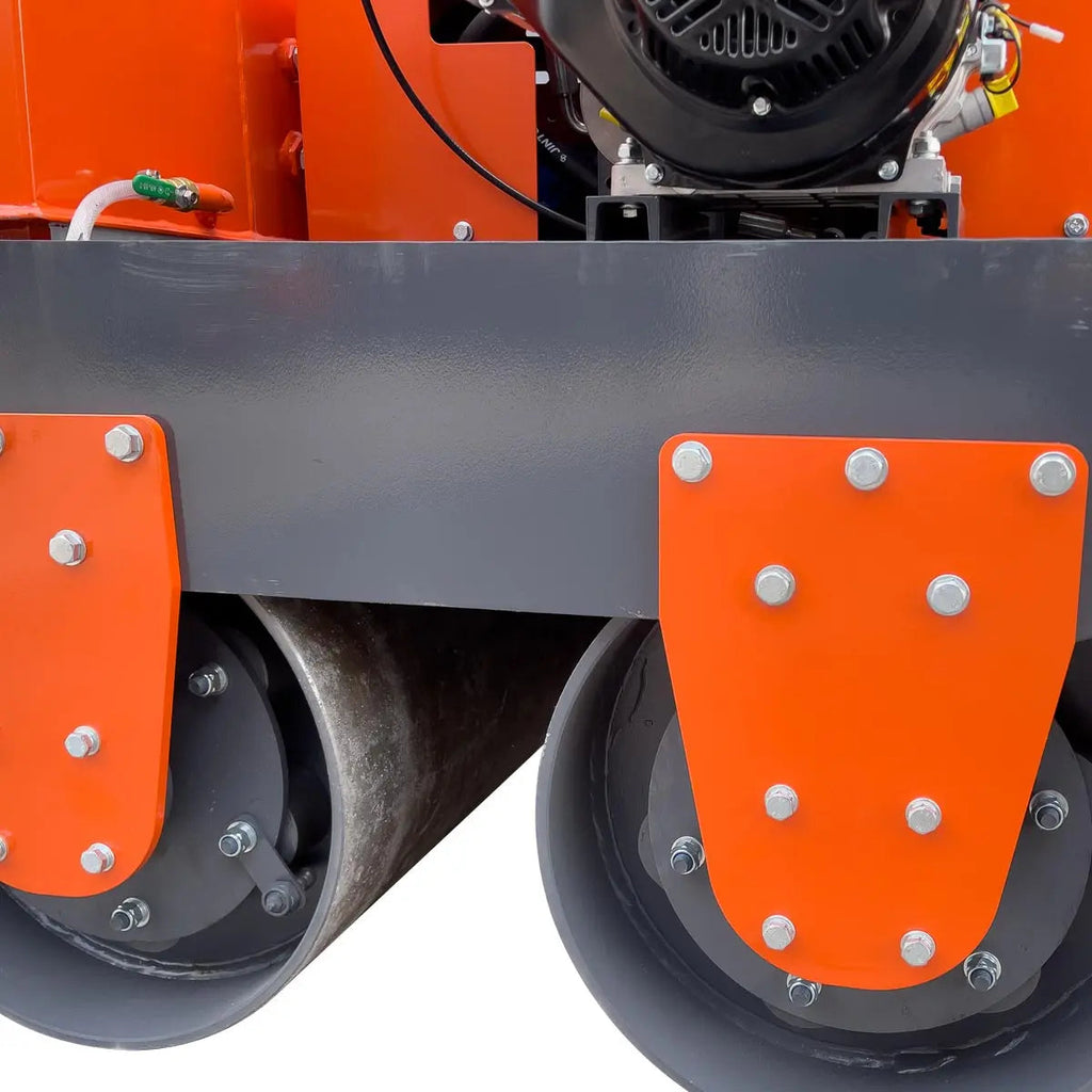 10 HP Double Wheel Vibratory Roller, 2 x 24" Wide & 17" Diameter Rollers, EPA Emissions Compliance, TMG-MVR25