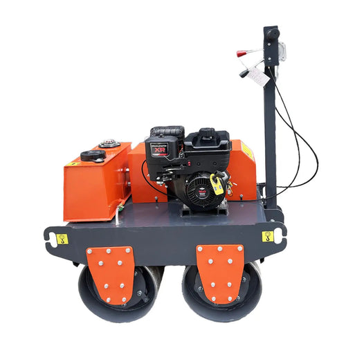 10 HP Double Wheel Vibratory Roller, 2 x 24" Wide & 17" Diameter Rollers, EPA Emissions Compliance, TMG-MVR25