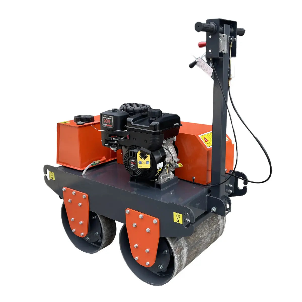 10 HP Double Wheel Vibratory Roller, 2 x 24" Wide & 17" Diameter Rollers, EPA Emissions Compliance, TMG-MVR25
