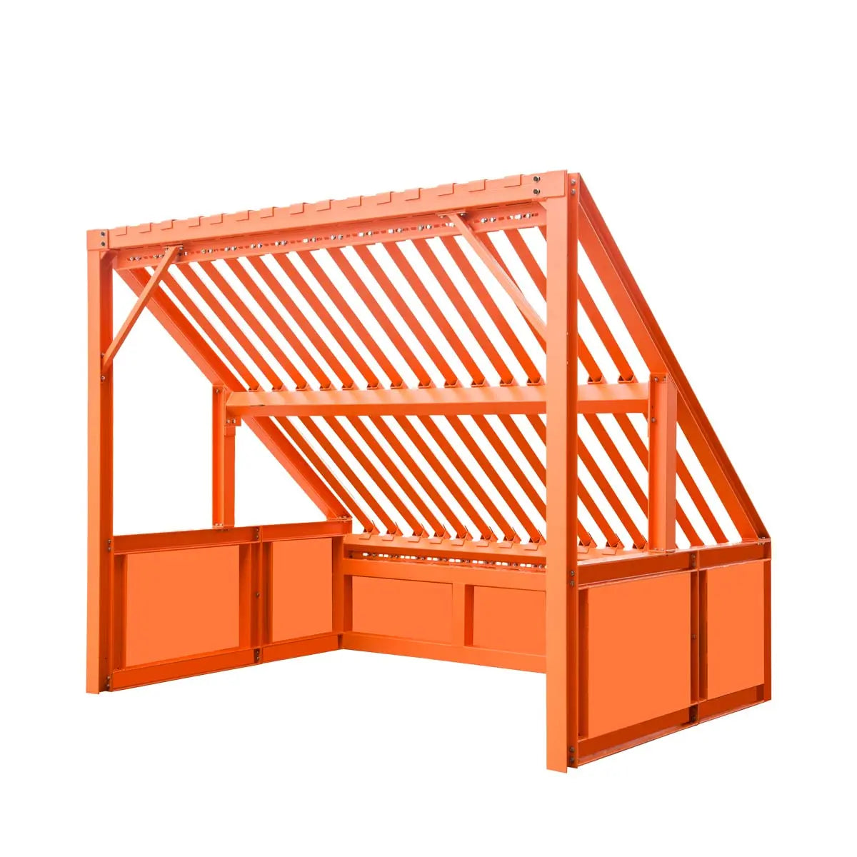 10’ Heavy Duty Static Grizzly Rock Screen, Adjustable Bolt-On Deck Bars, 4" x 4" I-Beams, 5000 lb Load Capacity, TMG-RS10