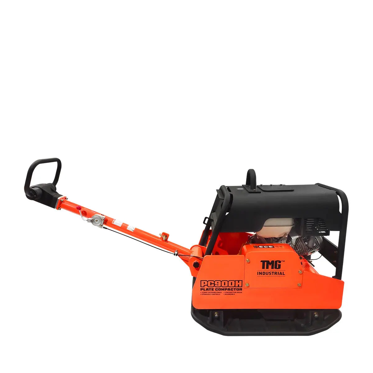 10,800-lb Reversible Hydraulic Plate Compactor, 13 HP Honda GX390 Engine, 400-kg Net Weight , Hydraulic Control, TMG-PC900H