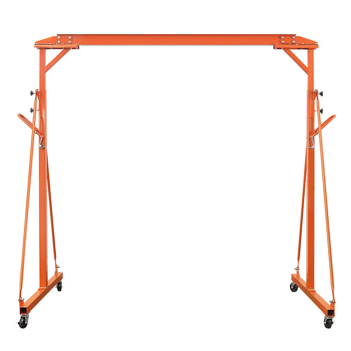 1100-lb Adjustable Height All-Steel Gantry Crane, Auto-Lock, 95" Min. Height, 142" Max. Height, Locking Swivel Caster Wheels, TMG-AGC06(Previously TMG-AGC05)