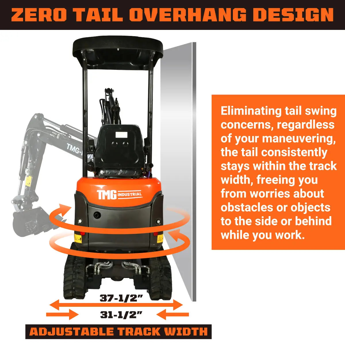 1200 KG Compact Mini Excavator (Discontinued – No Longer Available) TMG-MVE12