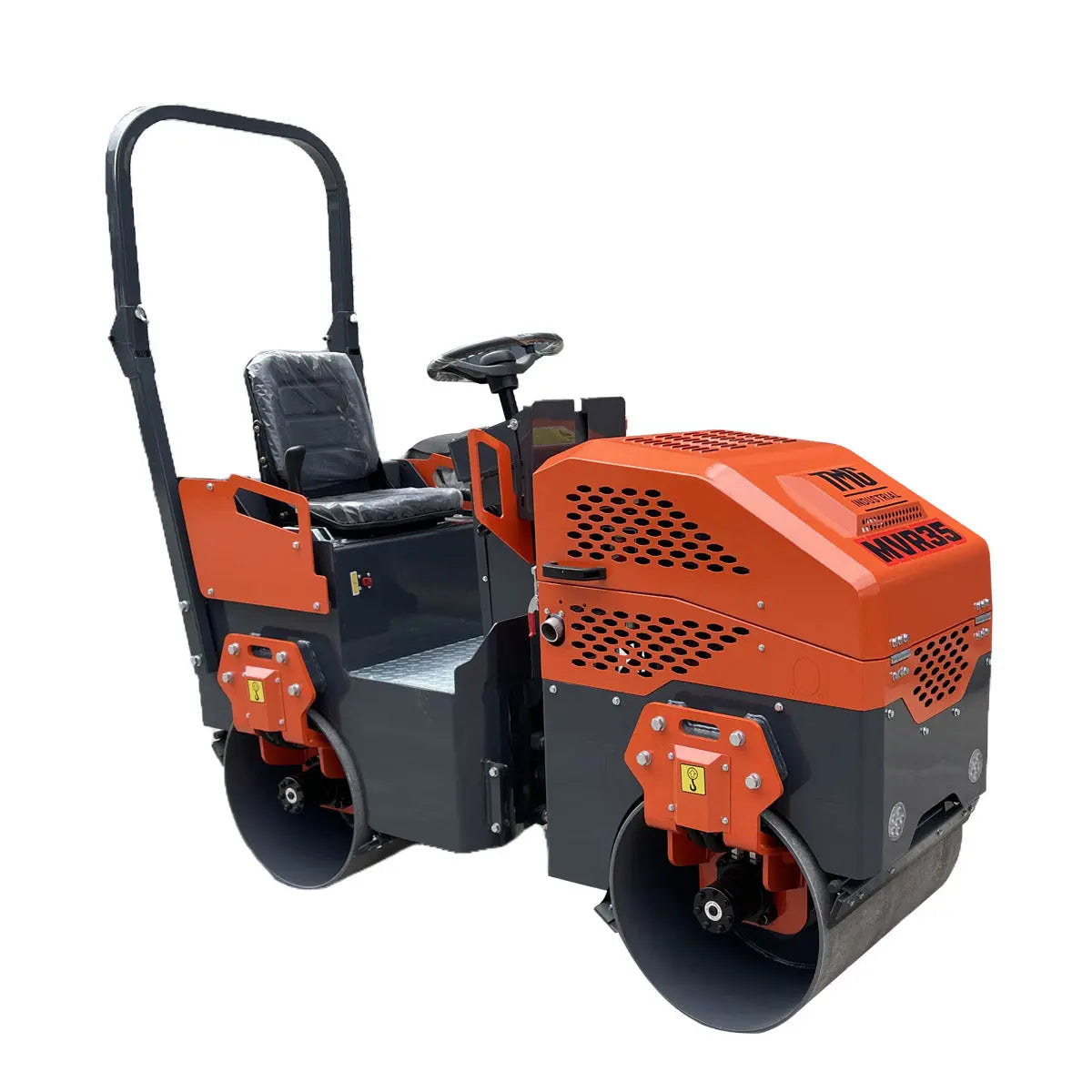 13.5 HP Ride-On Road Roller, 2 x 28" Wide & 21" Diameter Rollers, EPA Emissions Compliance TMG-MVR35