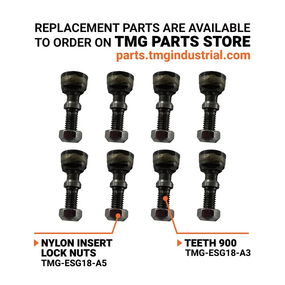 18" Excavator Stump Grinder Attachment, 3 to 7-ton Excavator and Backhoe, 13-20 GPM, Piston Hydraulic Motor TMG-ESG18