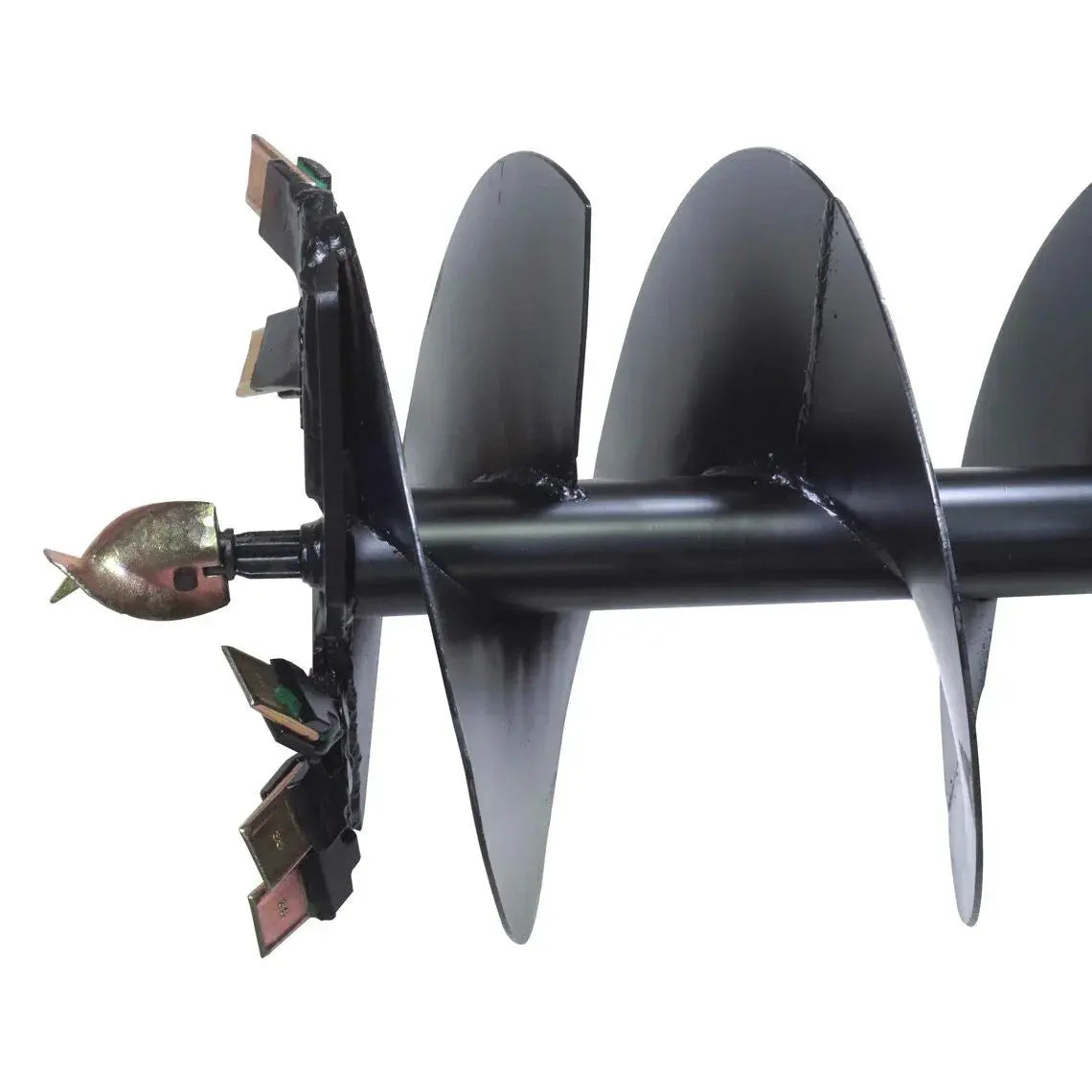 18" Post Hole Auger Bit, 48" Height, Fully Welded Cutting Disk, 5 Sharp Cutting Teeth, 2" Hex Drive, Built-In Boring Head, TMG-PAB18