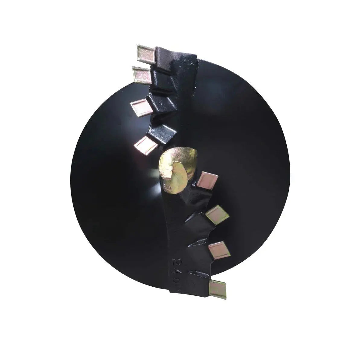 24" Post Hole Auger Bit, 48" Height, Fully Welded Cutting Disk, 8 Sharp Cutting Teeth, 2" Hex Drive, Built-In Boring Head, TMG-PAB24