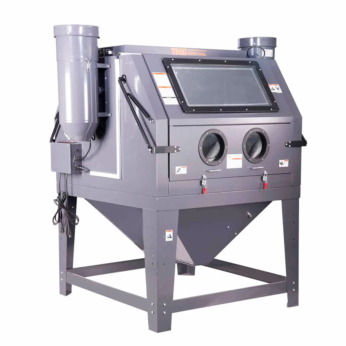 320 Gallon/1200L Commercial Cabinet Sandblaster, Dual Station Back to Back, Vacuum System, Oversized Window TMG-ABC120