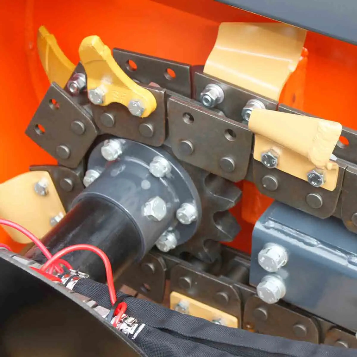 36" Skid Steer Trencher, 19" Auger Discharge, Boom & Crumber Assembly, Earth Tungsten Teeth, TMG-SDT36