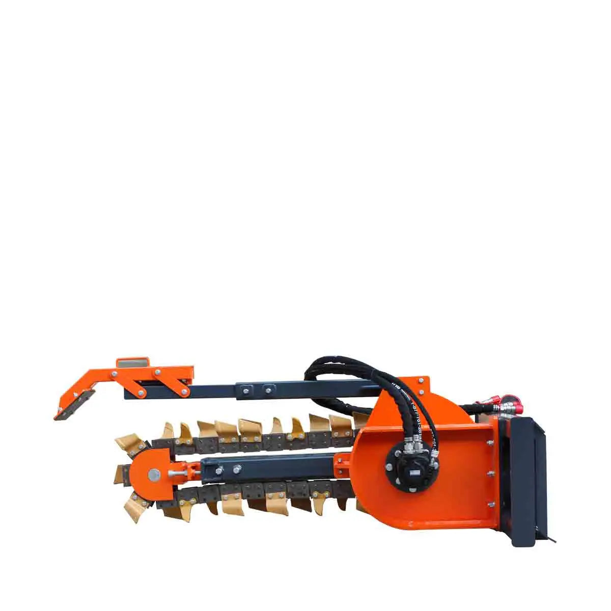 36" Skid Steer Trencher, 19" Auger Discharge, Boom & Crumber Assembly, Earth Tungsten Teeth, TMG-SDT36