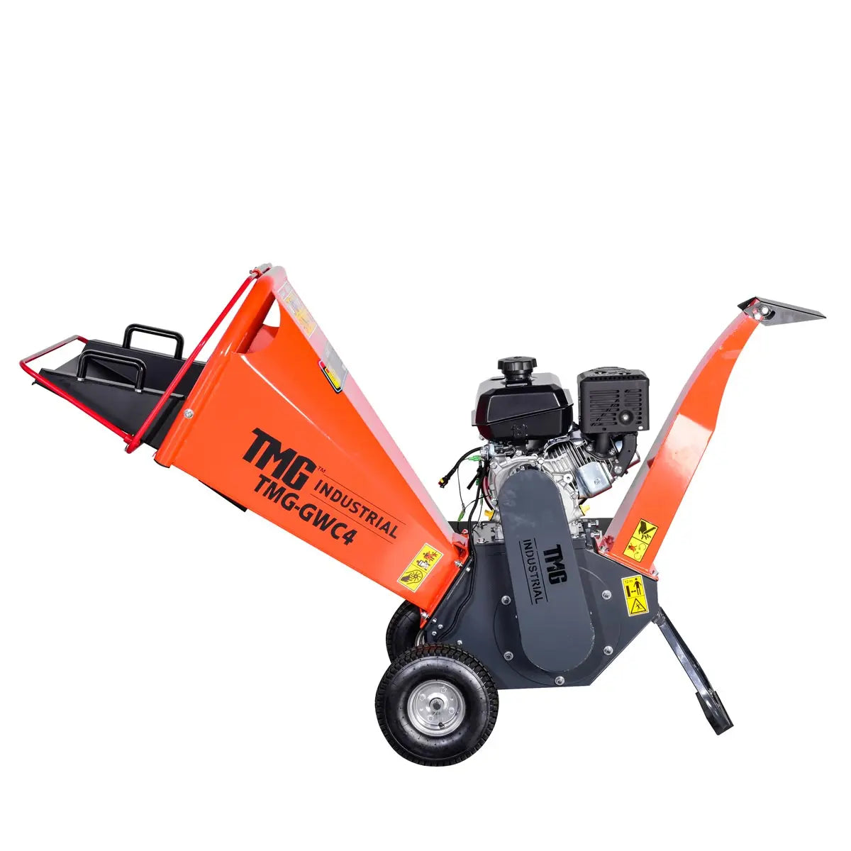4" Wood Chipper Powered by 7 HP Kohler Command Pro Series Engine, 6'' Reversible Blades, Dual Belt Drive, TMG-GWC4