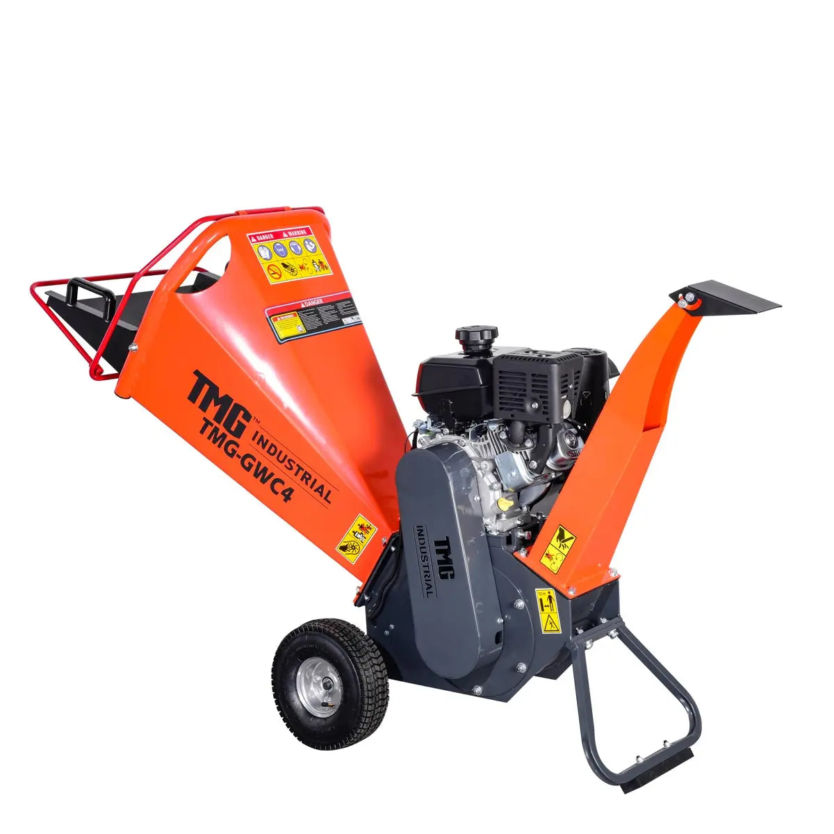4" Wood Chipper Powered by 7 HP Kohler Command Pro Series Engine, 6'' Reversible Blades, Dual Belt Drive, TMG-GWC4