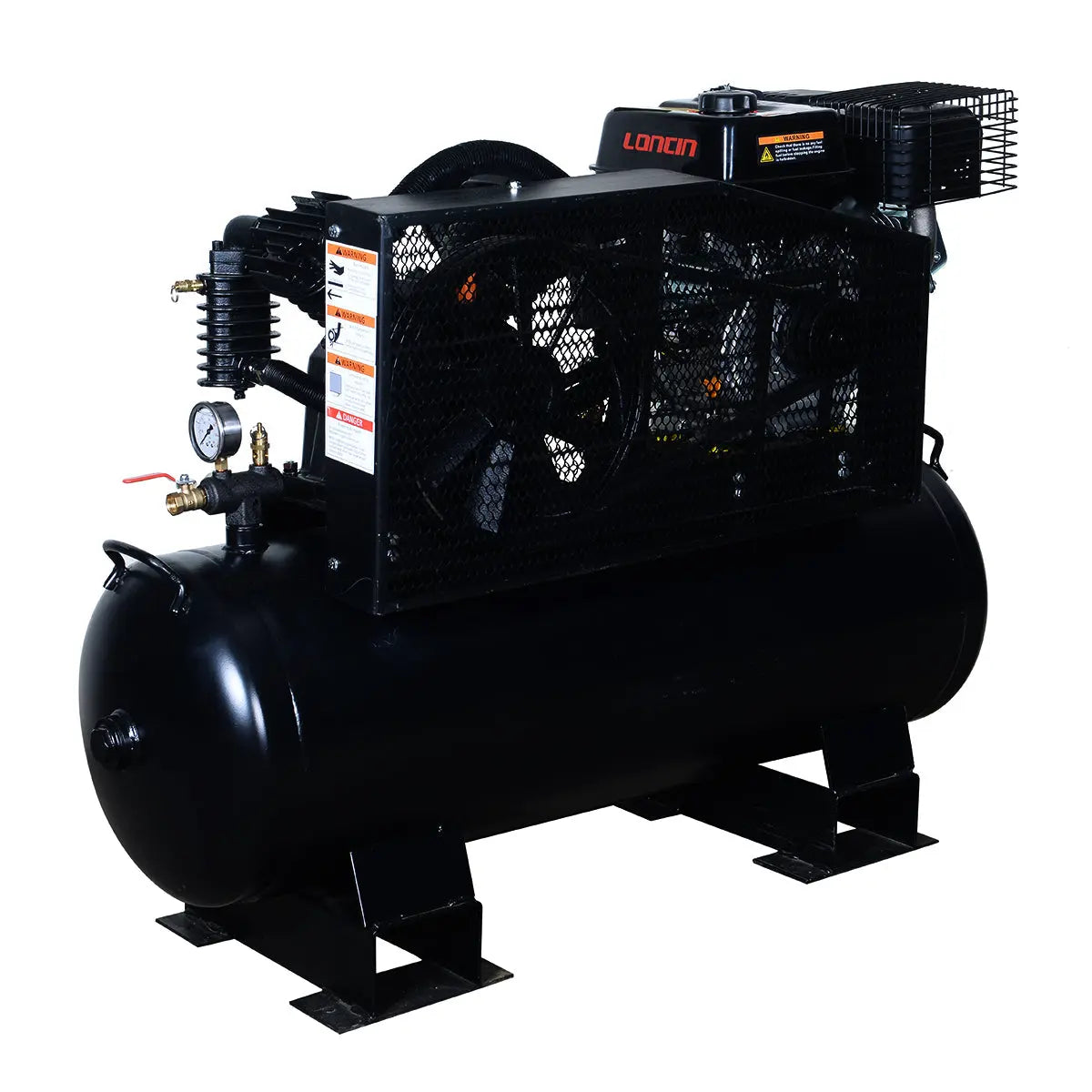 40 Gallon 2-Stage Truck Mounted Air Compressor, 9 HP OHV Loncin Engine, Horizontal Tank, 18.7 CFM @ 90 PSI, TMG-GAC40