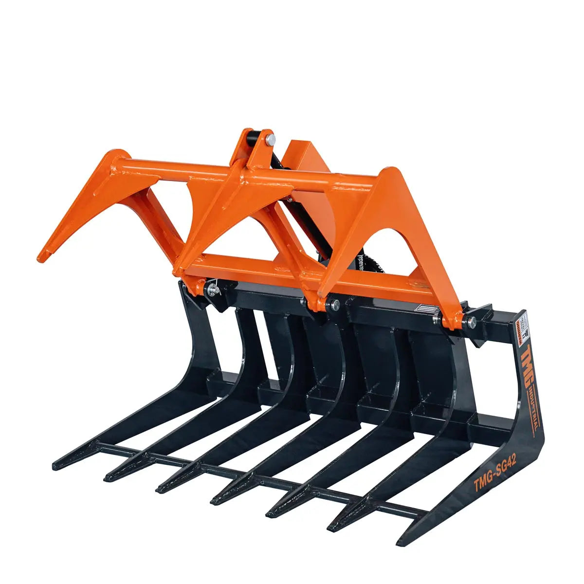 42" Mini Skid Steer Skeleton Grapple Attachment, Toro Style Mount, 24" Arm Opening, 2000 lb Weight Capacity, TMG-SG42