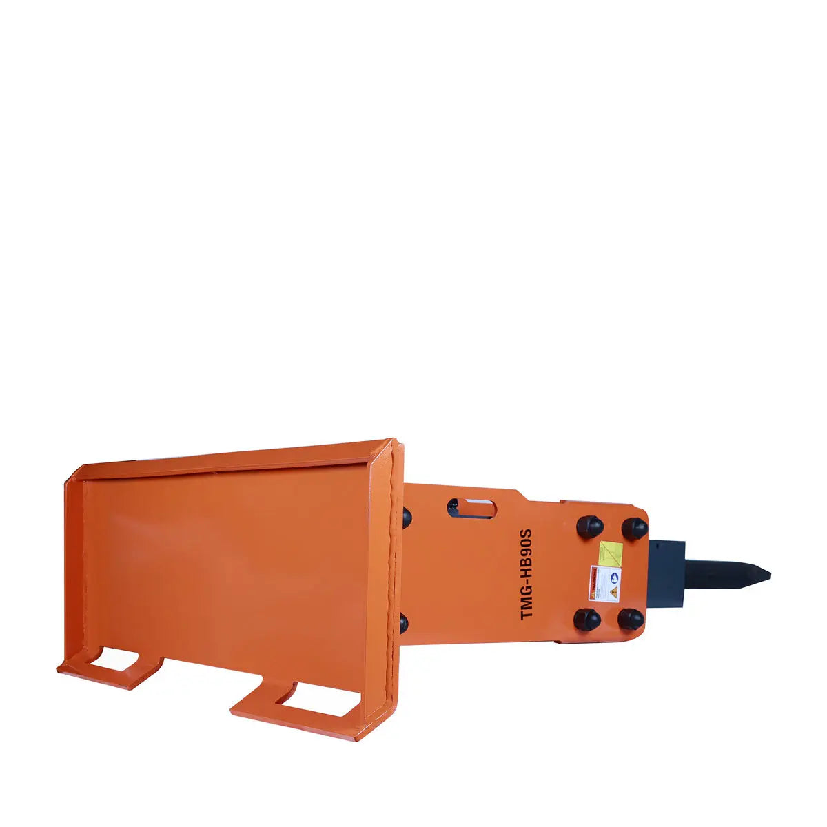 45-100 HP Skid Steer Hydraulic Breaker, 3" Moil Point Chisel, 1030 J Impact Energy, Universal Mount, TMG-HB90S