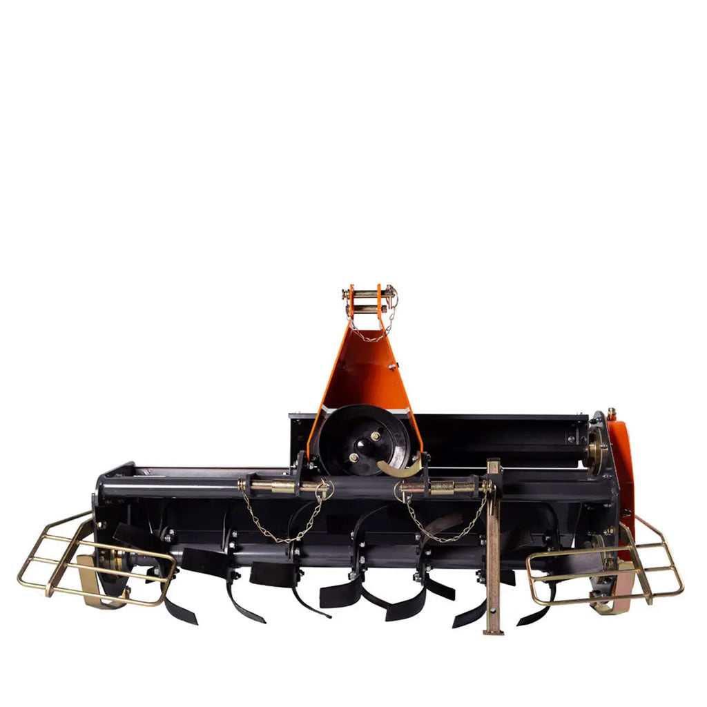 48" 3-Point Hitch Rotary Tiller, 18-30 HP Sub-Compact, 3-½" Tilling Depth, PTO Shaft Included, Category 1 Hookup, TMG-RT120