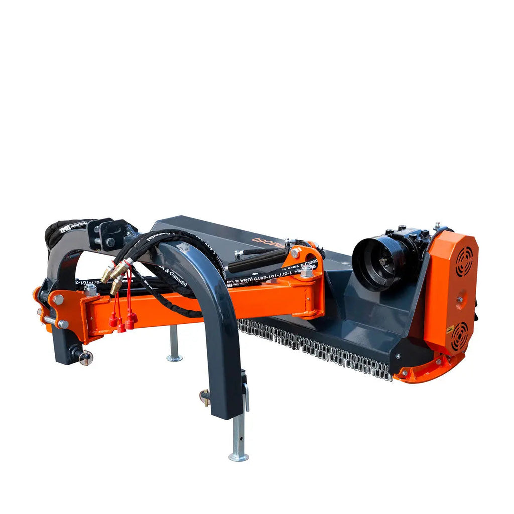50" Ditch Bank Flail Mower, Offset Verge & Slope Cutter for Tractors 20-50 HP TMG-TFMO50