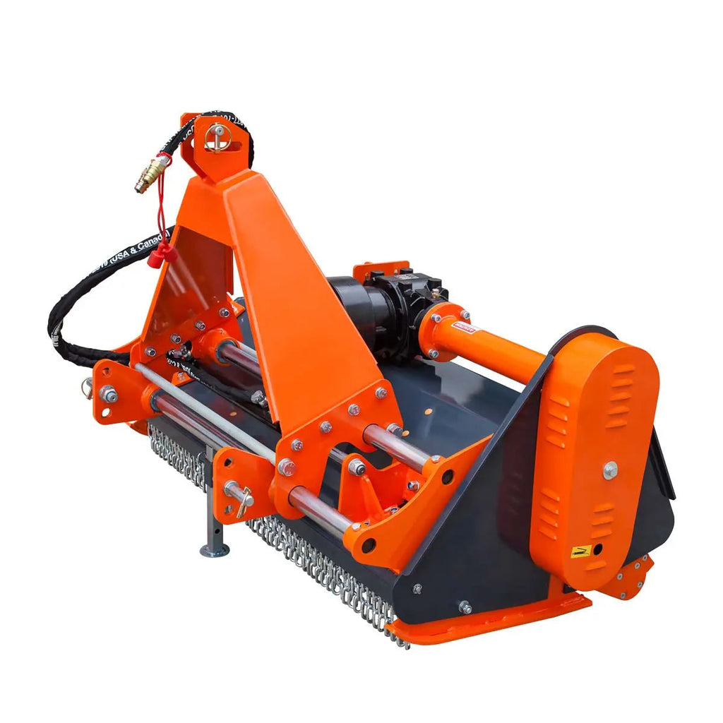 50" Side Shift Offset Flail Mower, 3-Point Hitch, 30-60 HP Tractor, PTO Drive Shaft, TMG-TFMS50