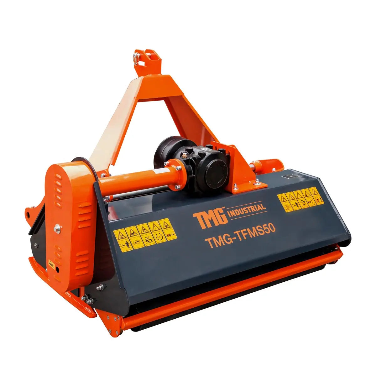 50" Side Shift Offset Flail Mower, 3-Point Hitch, 30-60 HP Tractor, PTO Drive Shaft, TMG-TFMS50