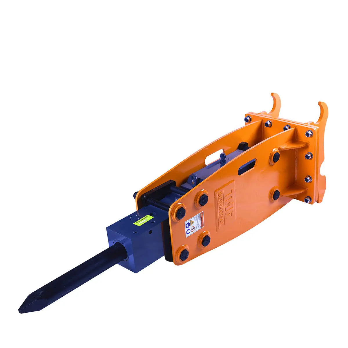 6-9 Ton Excavator/Backhoe Hydraulic Breaker, Quick Change (Q/C) Lugging, 3" Moil Point Chisel, 1030 J Impact Energy, TMG-HB90Q