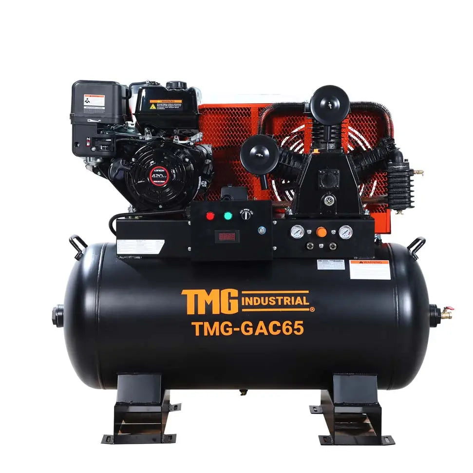 60 Gallon 2-Stage Truck Mounted Air Compressor, 14 HP LONCIN G420F Engine, , Horizontal Tank, 18.5 CFM @ 175 PSI, TMG-GAC65