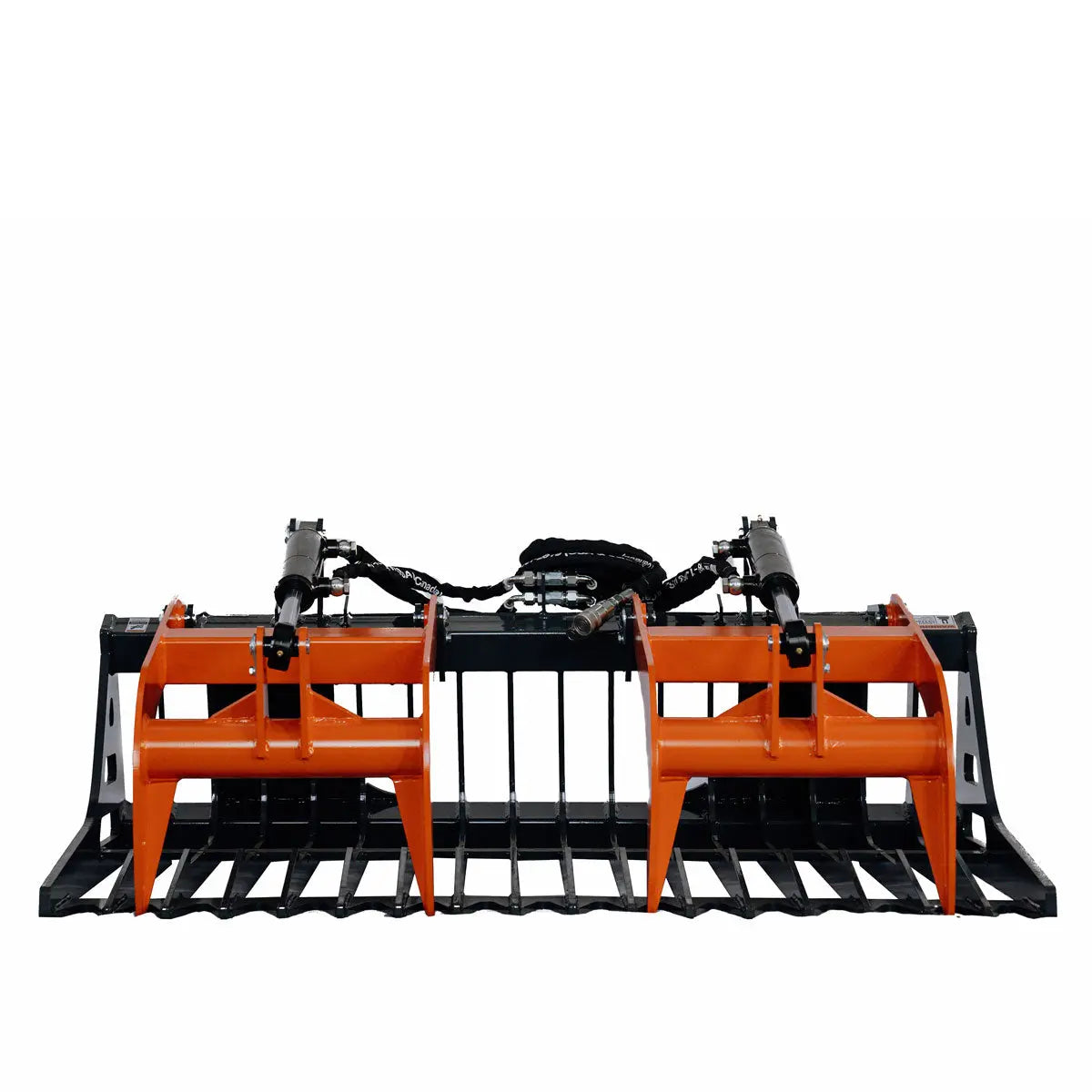 60" Skid Steer Skeleton Grapple Attachment, Universal Mount, 34" Arm Opening, 3" Tine Spacing, 2600 lb Weight Capacity, TMG-SG60