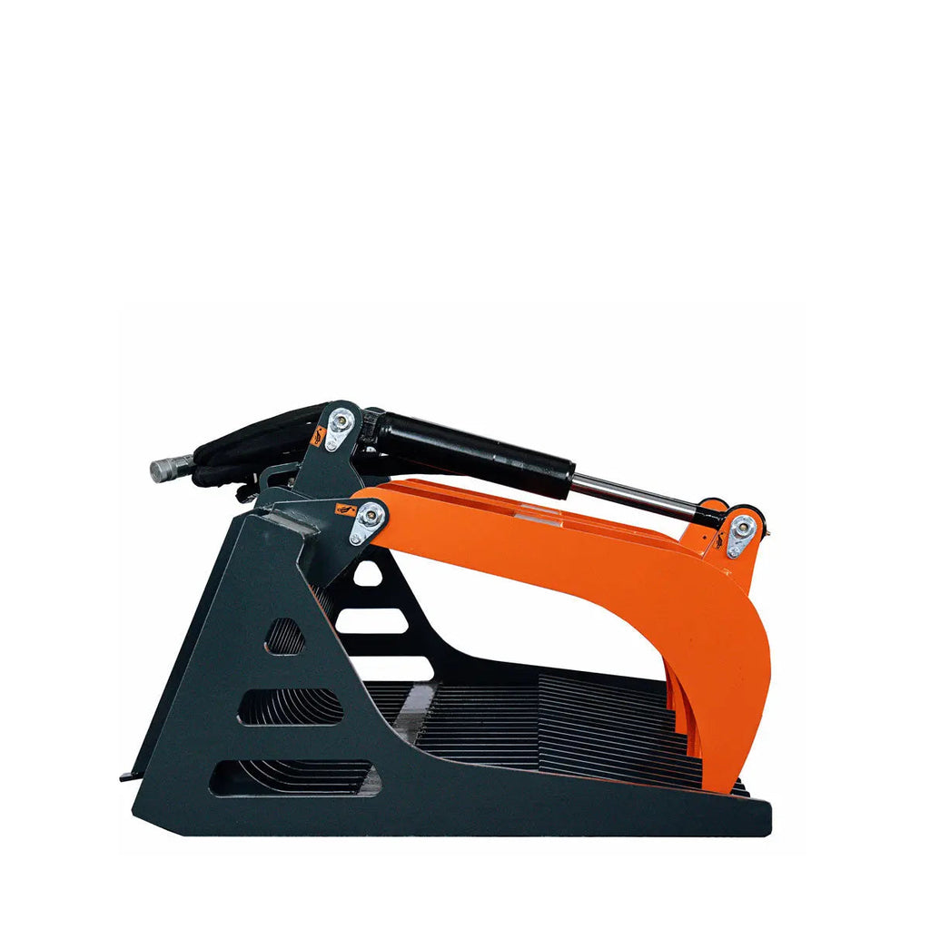 60" Skid Steer Skeleton Grapple Attachment, Universal Mount, 34" Arm Opening, 3" Tine Spacing, 2600 lb Weight Capacity, TMG-SG60