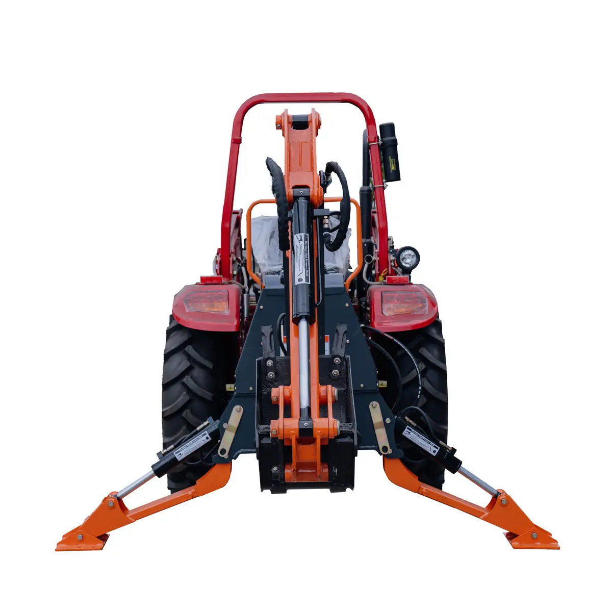 7-FT 3-Point Hitch Swing Backhoe Attachment, 12" Bucket Included, 40-100 HP Tractor, 126" High Reach, Category 1 & 2 Hookups, TMG-TBH84