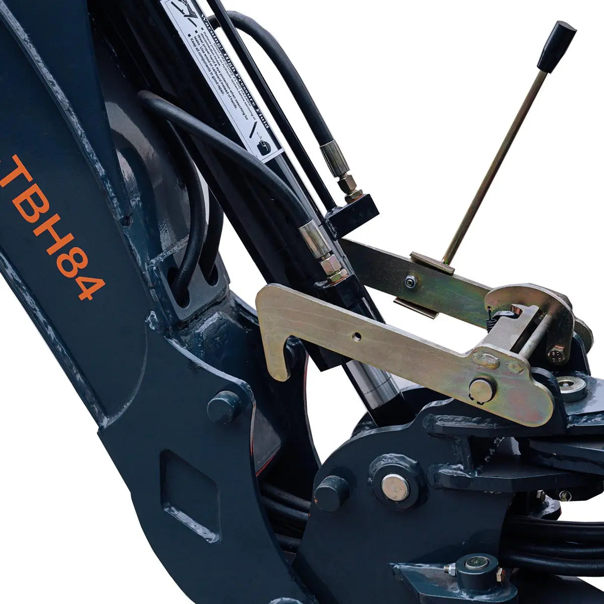 7-FT 3-Point Hitch Swing Backhoe Attachment, 12" Bucket Included, 40-100 HP Tractor, 126" High Reach, Category 1 & 2 Hookups, TMG-TBH84