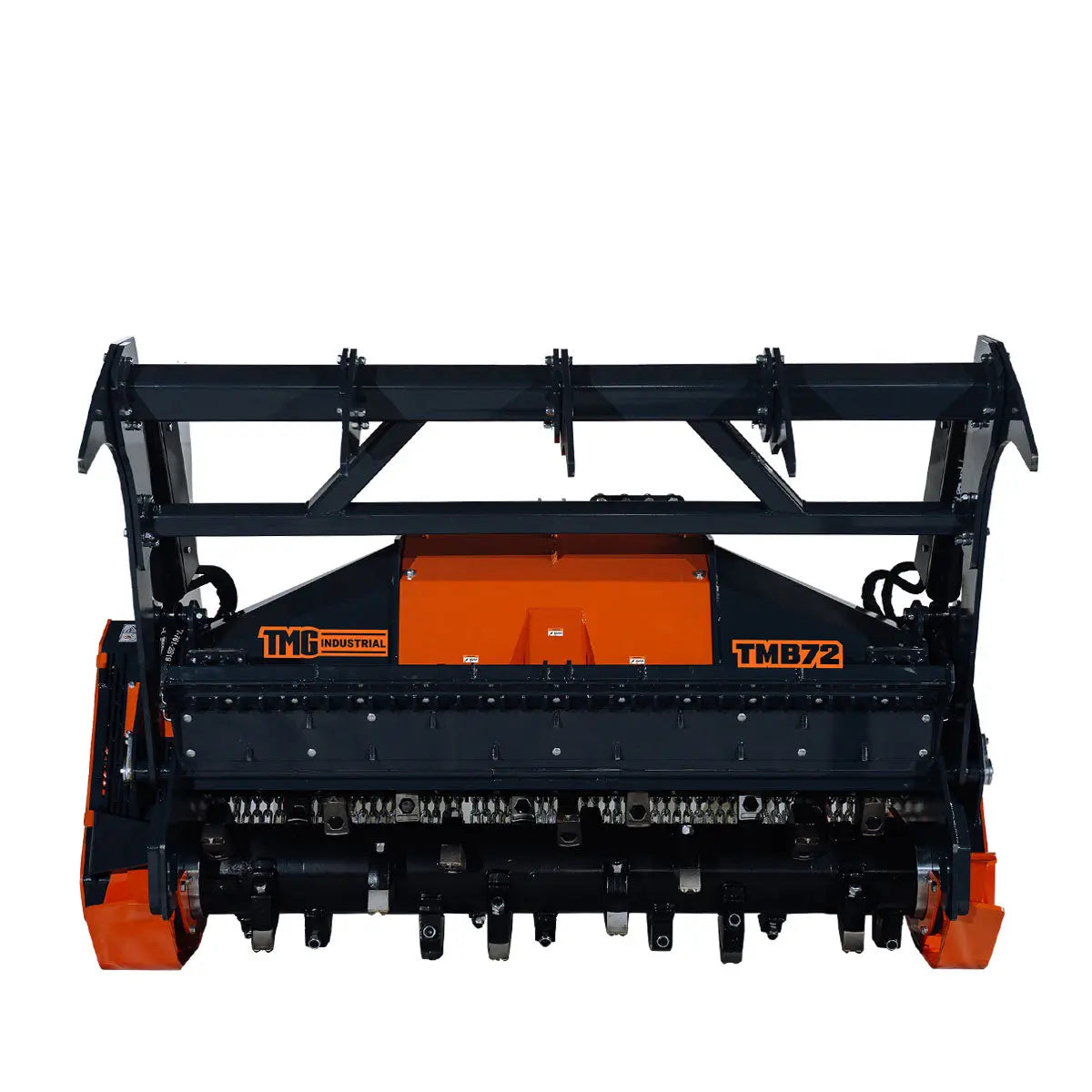 70" Forestry Brush Mulcher, Category 2 Hookup, Widia Cutting Teeth, 70-110 HP Tractors, 3-PTO Shaft Included, TMG-TMB72