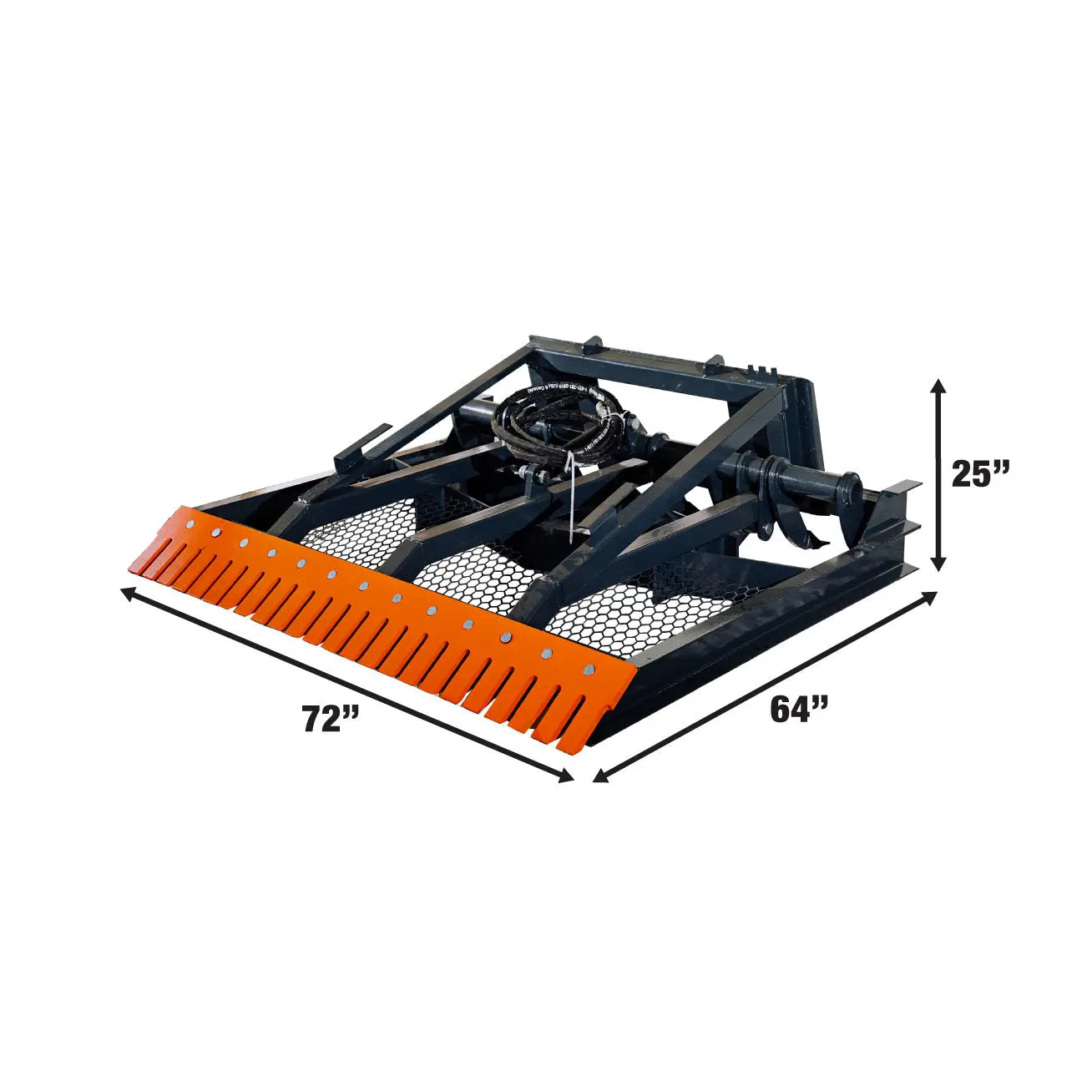 72" Skid Steer Hydraulic Land Plane Scarifier, 8 Hydraulic Adjustable Ripper Teeth, Reversible Planer Comb, Grading, Spreading & Leveling, TMG-SLP75