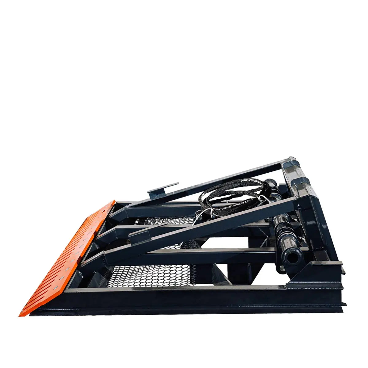 72" Skid Steer Hydraulic Land Plane Scarifier, 8 Hydraulic Adjustable Ripper Teeth, Reversible Planer Comb, Grading, Spreading & Leveling, TMG-SLP75