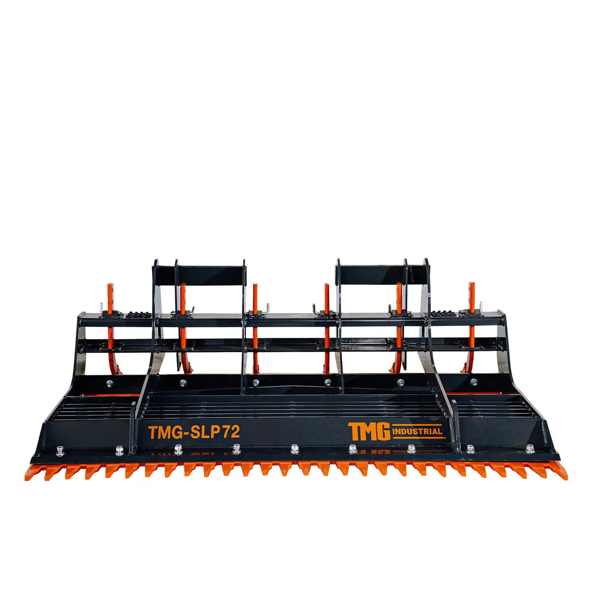 72" Skid Steer Land Plane, 6 Adjustable Ripper Teeth, Reversible Planer Comb, Grading, Spreading & Leveling, TMG-SLP72