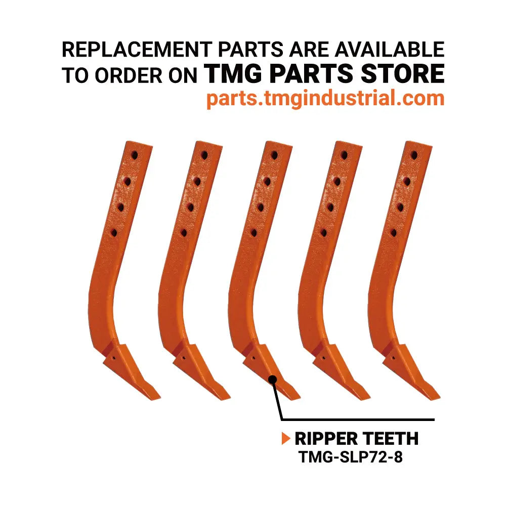 72" Skid Steer Land Plane, 6 Adjustable Ripper Teeth, Reversible Planer Comb, Grading, Spreading & Leveling, TMG-SLP72