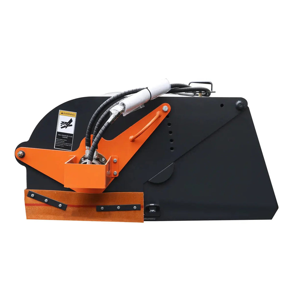 72" Skid Steer Pick Up Broom Sweeper with Bucket, Standard Flow, 22" Diameter Bristles, 45-75 HP Skid Steers, TMG-PS72