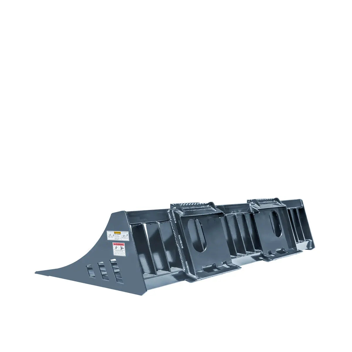 72" Skid Steer Rock Skeleton Bucket Attachment, Solid Steel, Universal Mount, 4" Tine Spacing, 45-70 HP, TMG-SB72