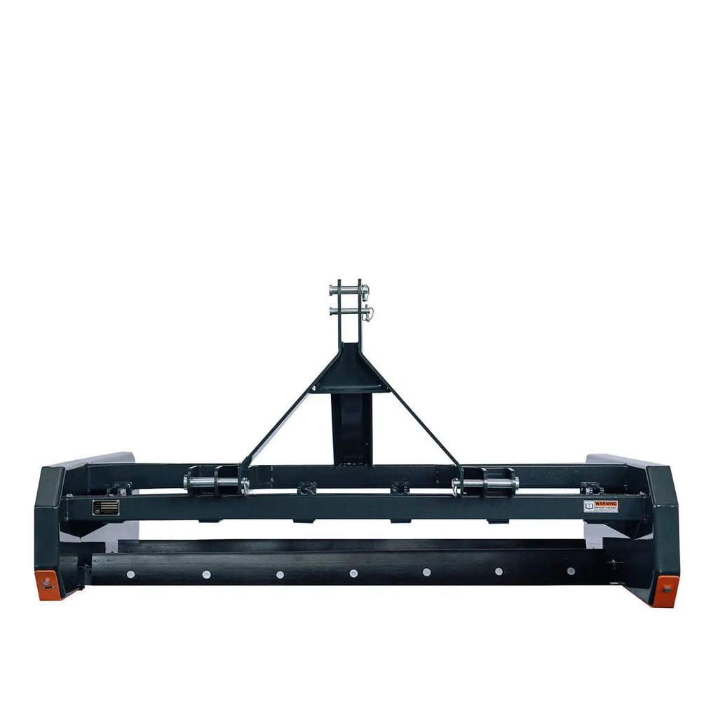 72" Tractor Land Leveler, 3-Point Hitch, 70" Grading Width, Adjustable Depth, Double Edge Blades, Category 1 & 2, TMG-TLL72