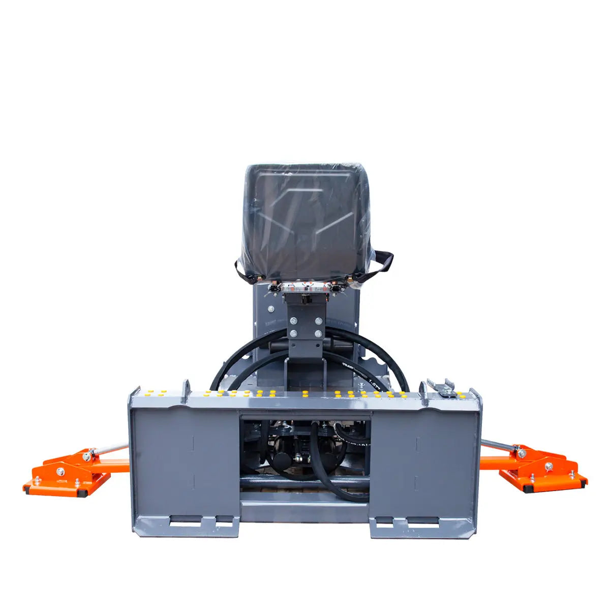 8-ft Skid Steer Swing Backhoe Attachment, 30-60 HP Skid Steers, Italian Hydraulic Control Valves, 12" Bucket, TMG-SBH55