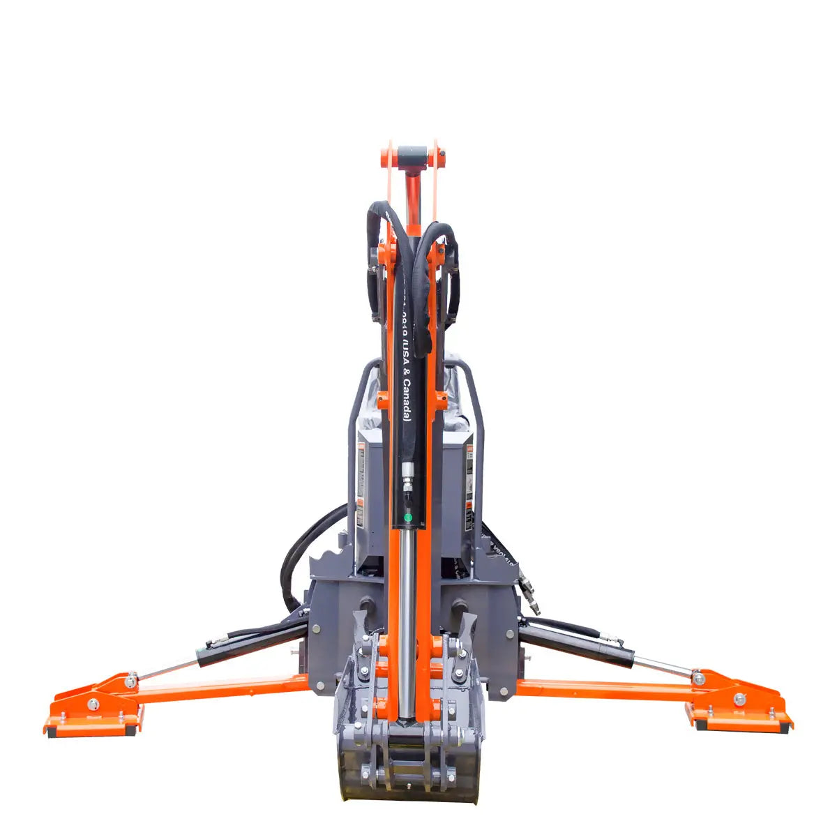 8-ft Tractor Swing Backhoe Attachment, Category 1 Hookup, 180° Boom and Bucket Rotation, 12" Bucket Included, TMG-TBH88