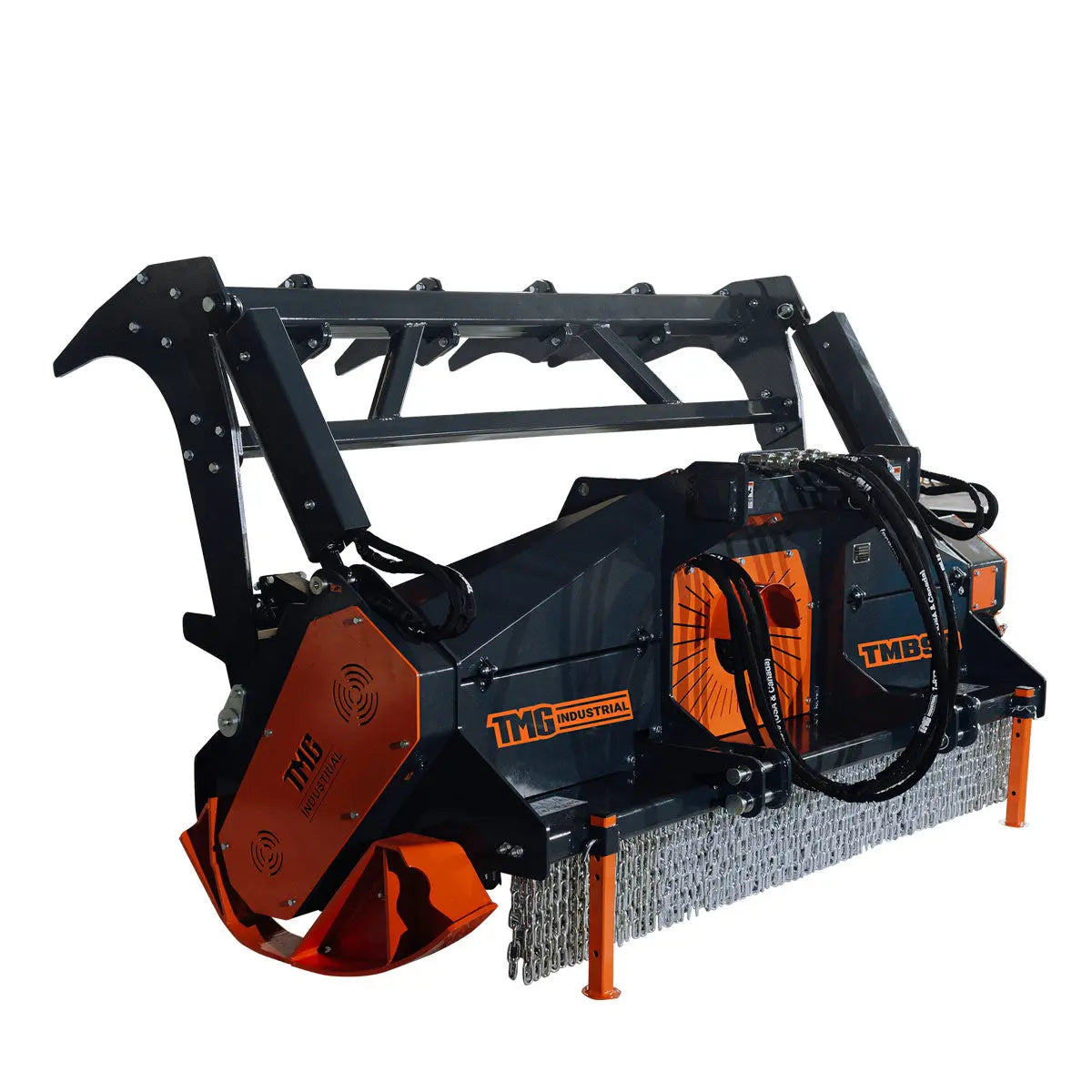 89" Forestry Brush Mulcher, Category 2 Hookup, Widia Cutting Teeth, 70-130 HP Tractors, 3-PTO Shaft Included, TMG-TMB90