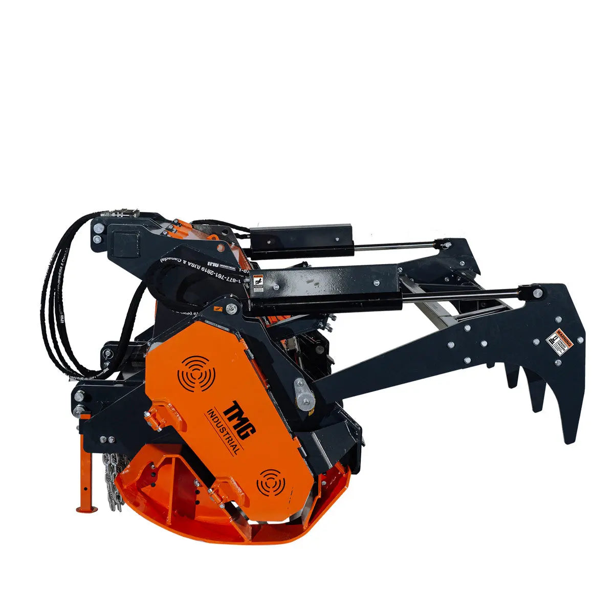 89" Forestry Brush Mulcher, Category 2 Hookup, Widia Cutting Teeth, 70-130 HP Tractors, 3-PTO Shaft Included, TMG-TMB90