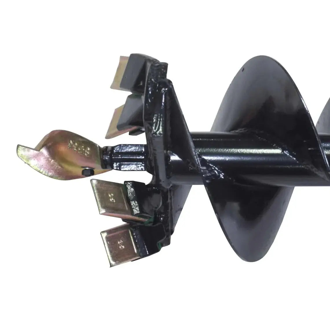 9" Post Hole Auger Bit, 48" Height, Fully Welded Cutting Disk, 4 Sharp Cutting Teeth, 2" Hex Connectivity, Built-In Boring Head, High Quality Steel, TMG-PAB09