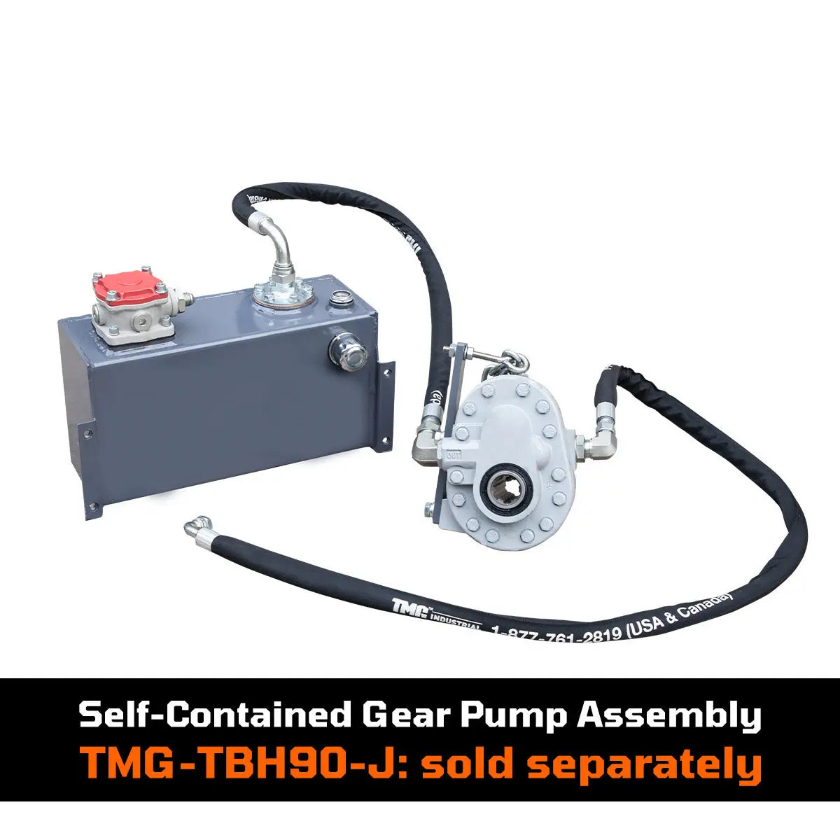 9-ft Tractor Swing Backhoe Attachment, Category 1 & 2, 180° Boom and Bucket Rotation, 15" Bucket Included, TMG-TBH90