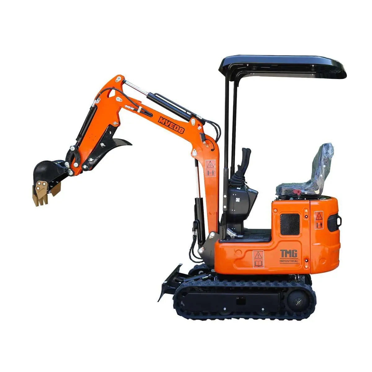 Compact Mini Excavator, 15 HP EPA Certification Engine, 61-½" Max. Digging Depth, 1900 Lb Operating Weight TMG-MVE08