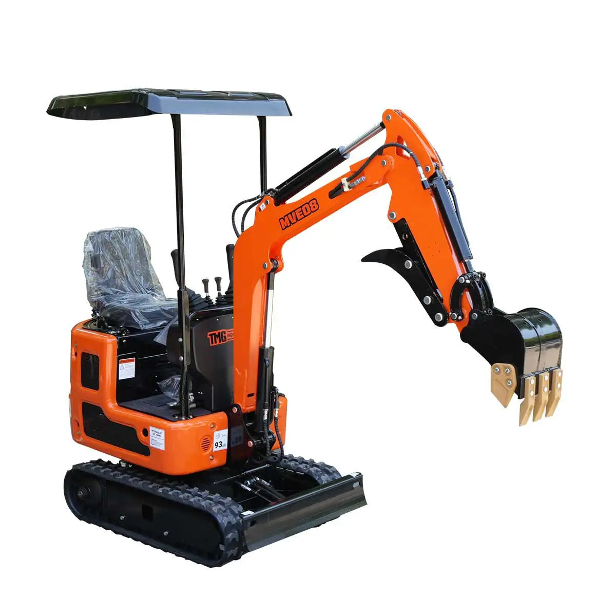 Compact Mini Excavator, 15 HP EPA Certification Engine, 61-½" Max. Digging Depth, 1900 Lb Operating Weight TMG-MVE08