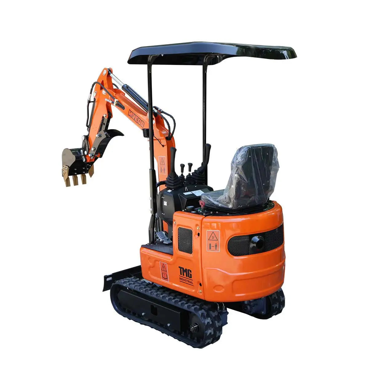 Compact Mini Excavator, 15 HP EPA Certification Engine, 61-½" Max. Digging Depth, 1900 Lb Operating Weight TMG-MVE08