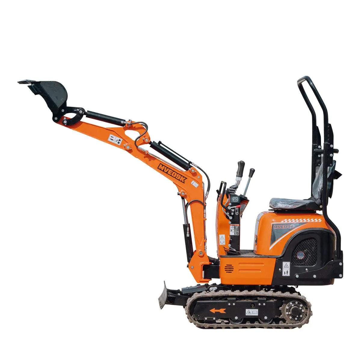 Compact Mini Excavator, 9.5 HP Kohler Engine, Eaton Hydraulic Motor, 360° Rotation, 11" Bucket TMG-MVE09K(Discontinued – No Longer Available)