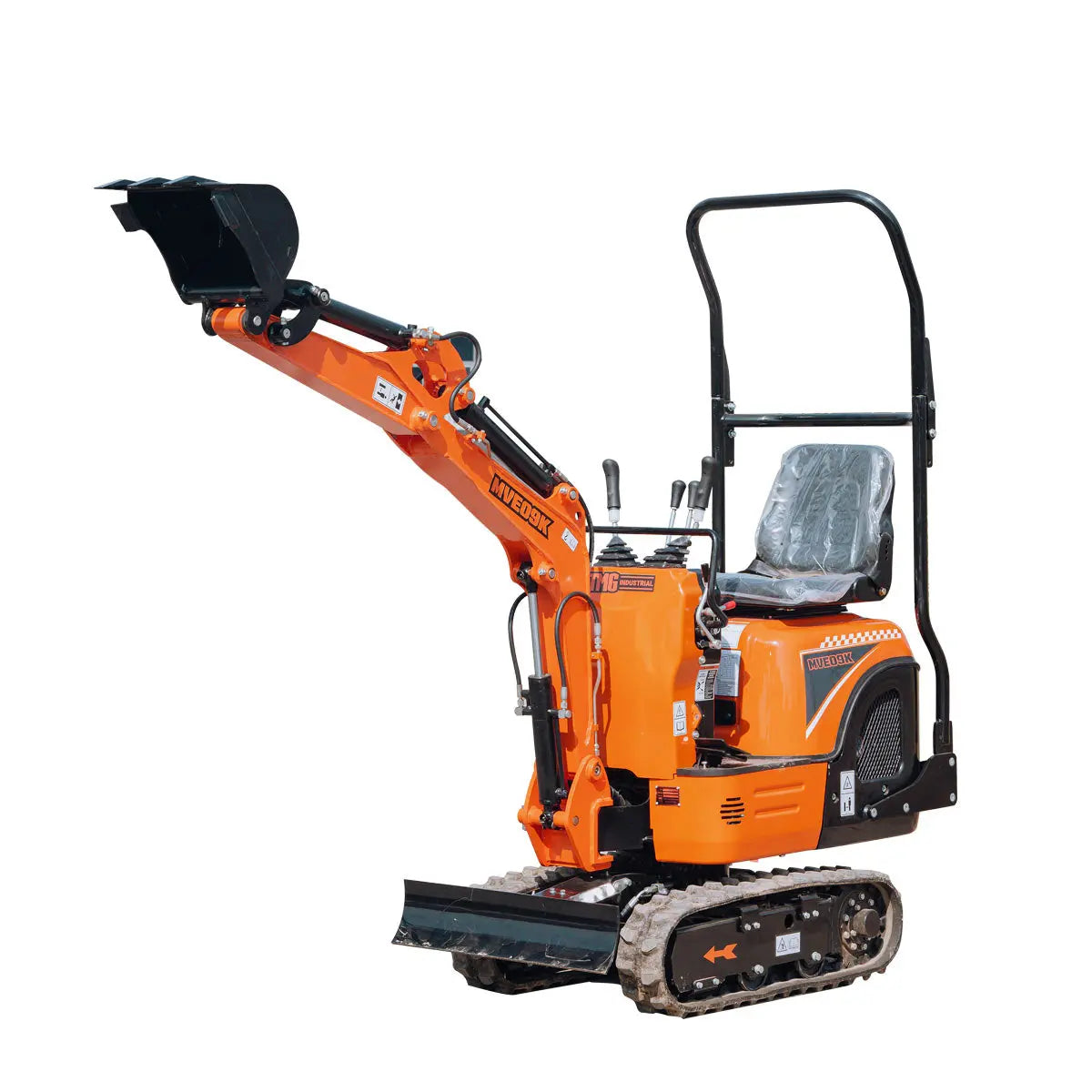Compact Mini Excavator, 9.5 HP Kohler Engine, Eaton Hydraulic Motor, 360° Rotation, 11" Bucket TMG-MVE09K(Discontinued – No Longer Available)